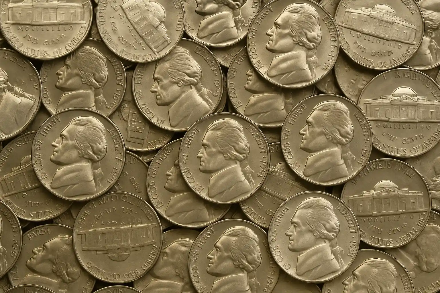 a lot of valuable Jefferson nickels